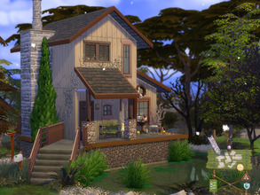 Sims 4 — A Cabin in the woods / NO CC by residentsim — A cozy cabin in the middle of the woods. 