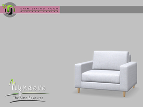 Sims 4 — Erin Living Chair by NynaeveDesign — Erin Living - Living Chair Located in: Comfort - Living Chairs Price: 526