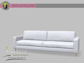 Sims 4 — Erin Sofa by NynaeveDesign — Erin Living - Sofa Located in: Comfort - Sofas Price: 2226 Tiles: 3x1 Color