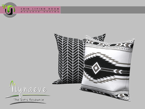 Sims 4 — Erin Throw Pillow by NynaeveDesign — Erin Living - Throw Pillow Located in: Decor - Misc Decor Decor - Clutter
