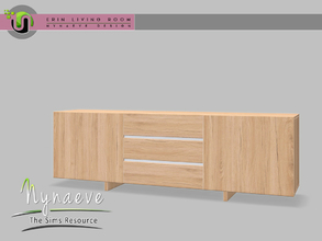 Sims 4 — Erin Sideboard by NynaeveDesign — Erin Living - Sideboard Located in: Storage - Bookcases Price: 539 Tiles: 3x1