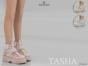 Sims 4 — Madlen Tasha Shoes by MJ95 — Mesh modifying: Not allowed. Recolouring: Allowed. (Please add original link in the