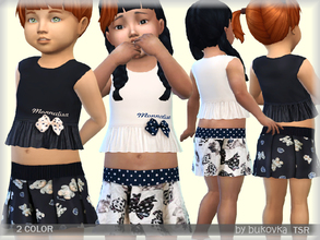 Sims 4 — Set Monalisa by bukovka — A set of clothes for the youngest girls, installed autonomously, a new mesh include.