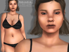 Sims 4 — Skin Overlay .3 by Marithas — Small update from my Skin Overlay: - Edit the tone. - Lighten the push-up bust. -