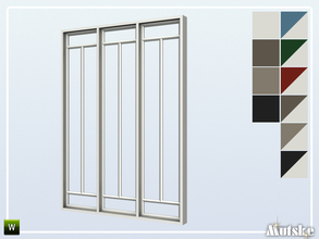 Sims 4 — Hook Window Mid Wall Tall 3x1 by Mutske — This window is part of the Hook Constructionset. Made by Mutske@TSR. 