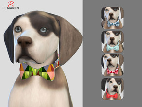 Sims 4 — Tie for small dogs - Cats & Dogs needed by remaron — -05 Swatches available -Custom CAS thumbnail -Expansion