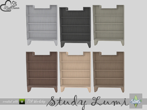 Sims 4 — Study Lumi Shelf by BuffSumm — Part of the *Study Lumi Set* Created by BuffSumm @ TSR