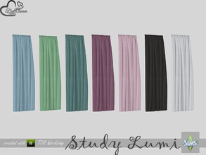 Sims 4 — Study Lumi Curtain Outer Left by BuffSumm — Part of the *Study Lumi Set* Created by BuffSumm @ TSR