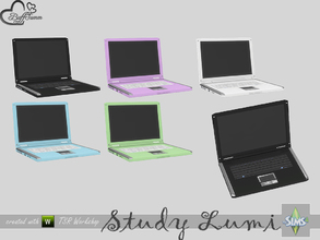 Sims 4 — Study Lumi Laptop by BuffSumm — Part of the *Study Lumi Set* Created by BuffSumm @ TSR
