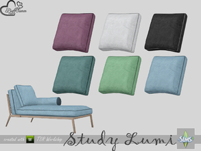 Sims 4 — Study Lumi Pillow Loveseat by BuffSumm — Part of the *Study Lumi Set* Created by BuffSumm @ TSR