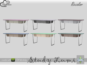 Sims 4 — [Recolor] Study Lumi Desk by BuffSumm — Recolor only! Mesh needed: BuffSumm Study Lumi Part of the *Study Lumi
