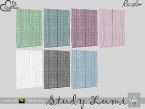 Sims 4 — [Recolor] Study Lumi Curtain Inner v1 by BuffSumm — Recolor only! Mesh needed: BuffSumm Study Lumi Part of the