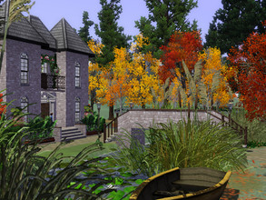 Sims 3 — Le Manoir by sgK452 — Beautiful little castle located at the edge of the water. The garden can be arranged to