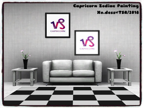 Sims 3 — Dess_Capricorn Zodiac Painting by Xodess — This painting is from VOLUME ONE of my Zodiac series. It consists of
