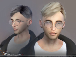 Sims 4 — WINGS-OE0908 by wingssims — This hair style has 20 kinds of color File size is about 29MB Hope you like it!