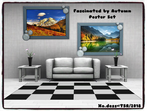 Sims 3 — Dess_Fascinated by Autumn. SET* by Xodess — This set consists of only two single file paintings based around