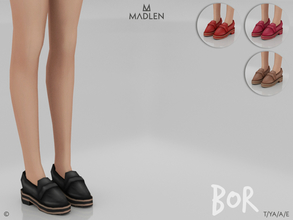 Sims 4 — Madlen Bor Shoes by MJ95 — Mesh modifying: Not allowed. Recolouring: Allowed. (Please add original link in the