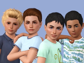 Sims 3 — Child Friendship Poses by jessesue2 — 8 friendship poses for children that could also be used for families,