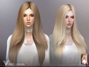 Sims 4 — WINGS-OE0916 by wingssims — This hair style has 20 kinds of color File size is about 10MB Hope you like it!