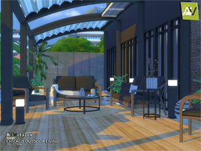 Sims 4 — Chicago Outdoor Living by ArtVitalex — - Chicago Outdoor Living - ArtVitalex@TSR, Sep 2018 - All objects three