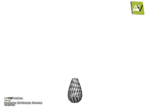 Sims 4 — Rhodos Twist Vase by ArtVitalex — - Rhodos Twist Vase - ArtVitalex@TSR, Sep 2018