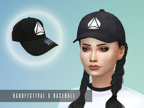 Sims 4 — HardFestival Cap by toolfan2 — -Baseball cap (5 swatches) -Maxis recolor Brand: Hardfestival
