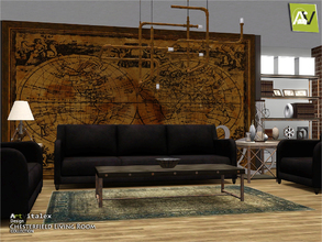 Sims 3 — Chesterfield Living Room by ArtVitalex — - Chesterfield Living Room - ArtVitalex@TSR, Sep 2018 - All objects are