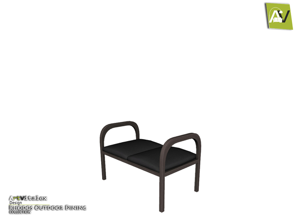 Sims 4 — Rhodos Bench by ArtVitalex — - Rhodos Bench - ArtVitalex@TSR, Sep 2018