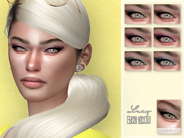 Sims 4 — IMF Lucy Eyeshadow N.50 by IzzieMcFire — Lucy Eyeshadow N.50 contains 6 colors. Standalone item with thumbnail.