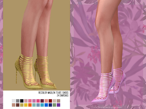 Sims 4 — helgatisha Recolor Madlen Teate Shoes - mesh needed by HelgaTisha — 24 swatches You NEED to download the mesh