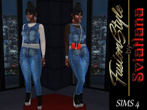 Sims 4 — FusionStyle by Sviatlana - Denim leggings-Fitness SP needed by FusionStyle_by_Sviatlana — Fitness SP needed If