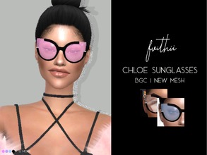 Sims 4 — Chloe Sunglasses by fvithii by fvithii_sims — All LODs Base game compatible 16 swatches 