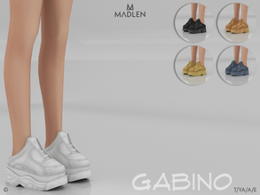 Sims 4 — Madlen Gabino Shoes by MJ95 — Mesh modifying: Not allowed. Recolouring: Allowed. (Please add original link in