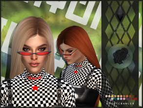 Sims 4 — Nightcrawler-Blaze by Nightcrawler_Sims — NEW HAIR MESH T/E Smooth bone assignment All lods 22colors Works with