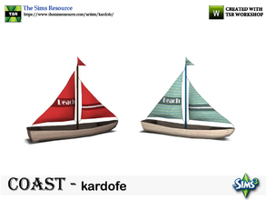 Sims 3 — kardofe_Coast_Toy boat by kardofe — Toy sailboat boat i