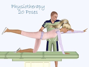 Sims 3 — Physiotherapy Poses by jessesue2 — 20 poses designed to show the healing of sims due to an accident of your
