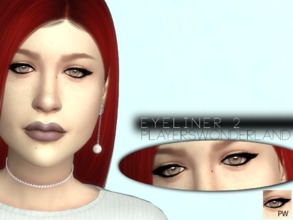Sims 4 — Eyeliner 2 by PlayersWonderland — Handdrawn | 1 Swatch | Custom thumbnail