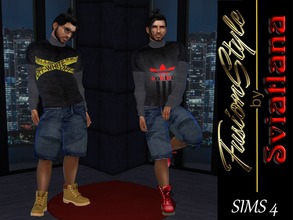 Sims 4 —  FusionStyle by Sviatlana - T-shirt long sleeve by FusionStyle_by_Sviatlana — If you are interested in my