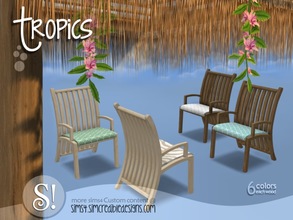 Sims 4 — Tropics outdoor - armchair by SIMcredible! — by SIMcredibledesigns.com available at TSR 2 colors in 12