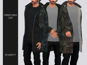 Sims 4 — Darte77 Padded Parka Coat by Darte77 — -Base game compatible - 7 swatches - Teen to elder - All LOD's 