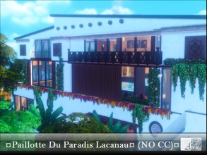Sims 4 — Paillote Du Paradis Lacanau *NoCC* by ADLW — Welcome to La Paillotte du Paradis Lacanau. This place is directly