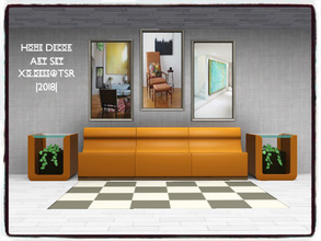 Sims 3 — Dess_Home Decor. ART SET* by Xodess — This set consists of three single file paintings based around home decor.