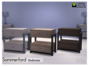 Sims 4 — Sommerford Bedroom Nightstand by Lulu265 — Sommerford Bedroom Nightstand
