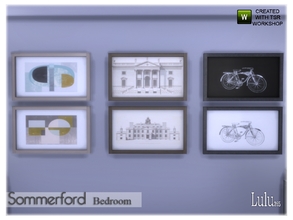 Sims 4 — Sommerford Bedroom Wall Art by Lulu265 — Sommerford Bedroom Wall Art