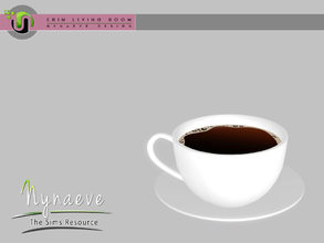 Sims 3 — Erin Coffee Cup by NynaeveDesign — Erin Living - Coffee Cup Decor - Misc Decor Price: 226 Tiles: 2x1