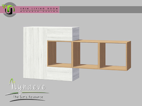 Sims 3 — Erin Shelves by NynaeveDesign — Erin Living - Shelves Located in: Surfaces - Misc Price: 226 Tiles: 3x1