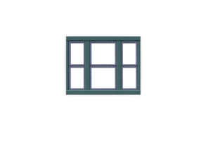Sims 3 — MZ_Square Sightlines Triple Window Counter High by missyzim — Triple counter-high window to match the University