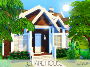 Sims 4 — Chape House (NO CC) by MSQSIMS — This little beautiful house is perfect for a single Sim it features 1