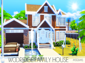 Sims 4 — Wooridge Family House by MSQSIMS — Beautiful House for a Family with 2 childrens. This House features 1