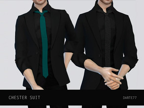 Sims 4 — Darte77 Chester Suit by Darte77 — This mesh was mainly created for Caleb, since I remade him completely in cas.